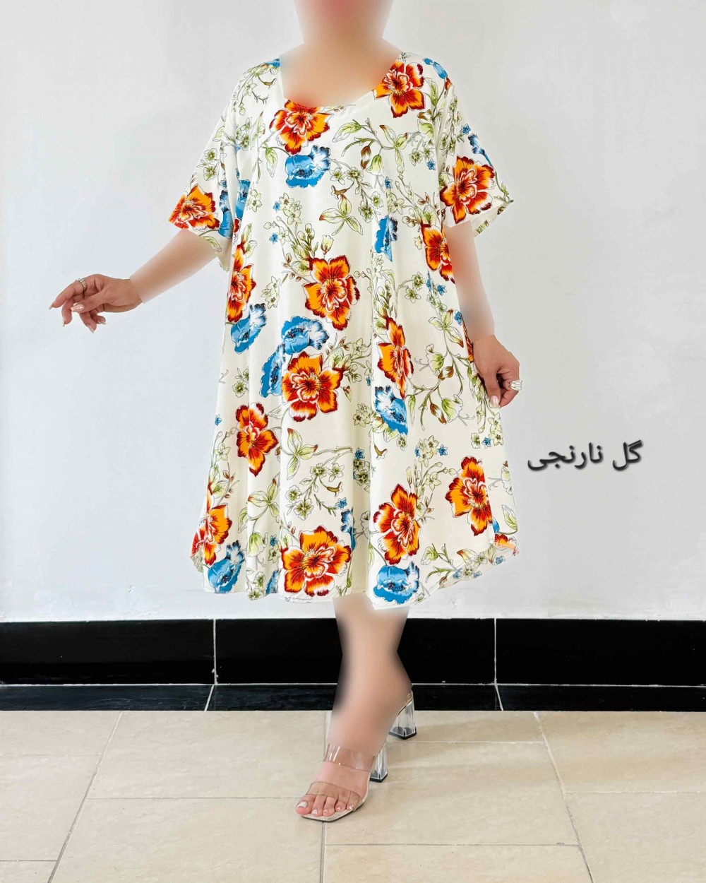 پیراهن نخی زنانه