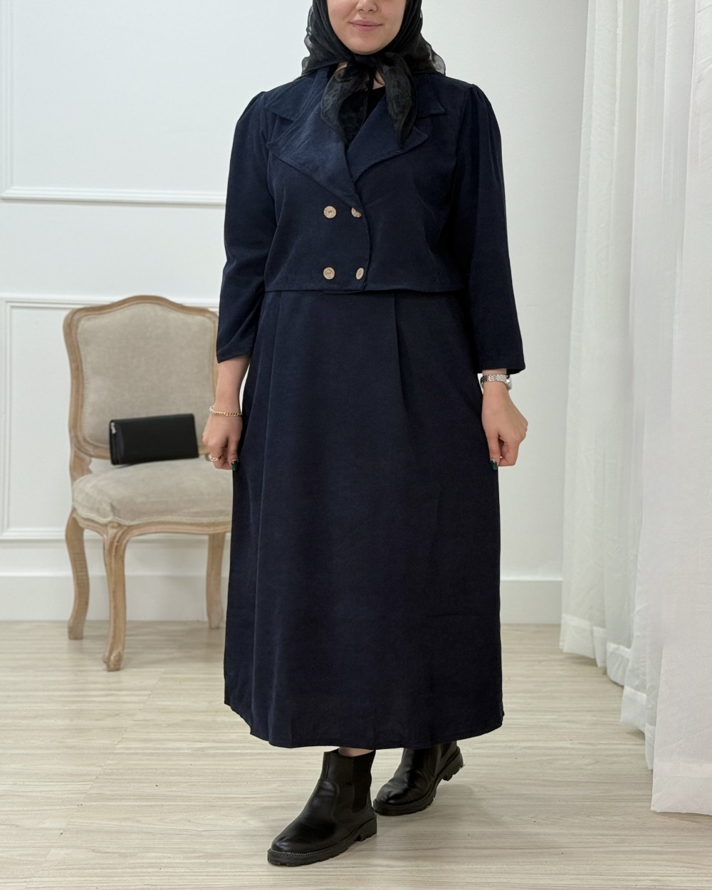 کت و دامن پاییزی میرا ┃حسام استایل