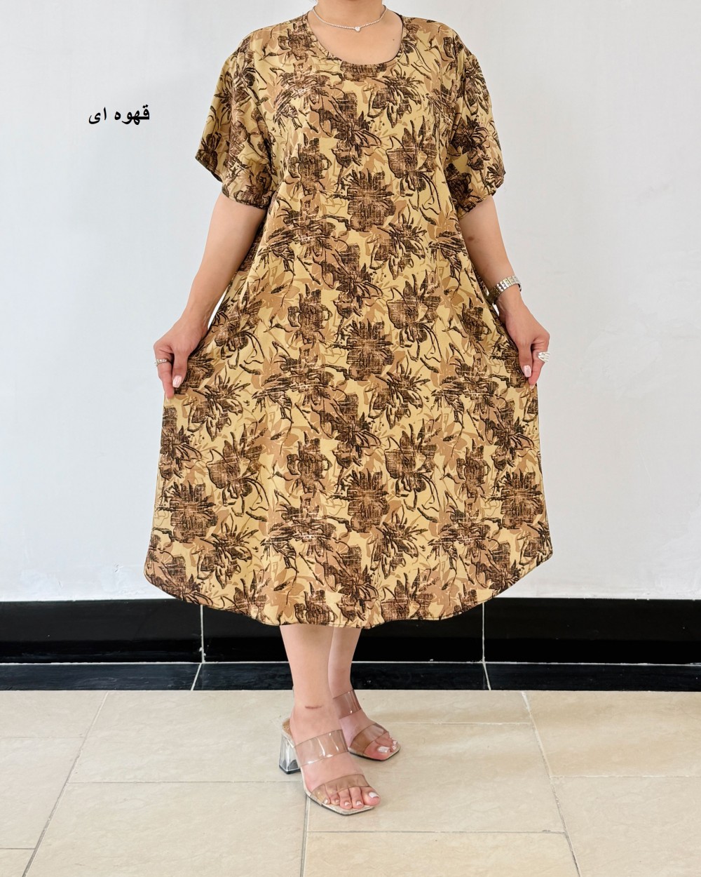 پیراهن نخی زنانه