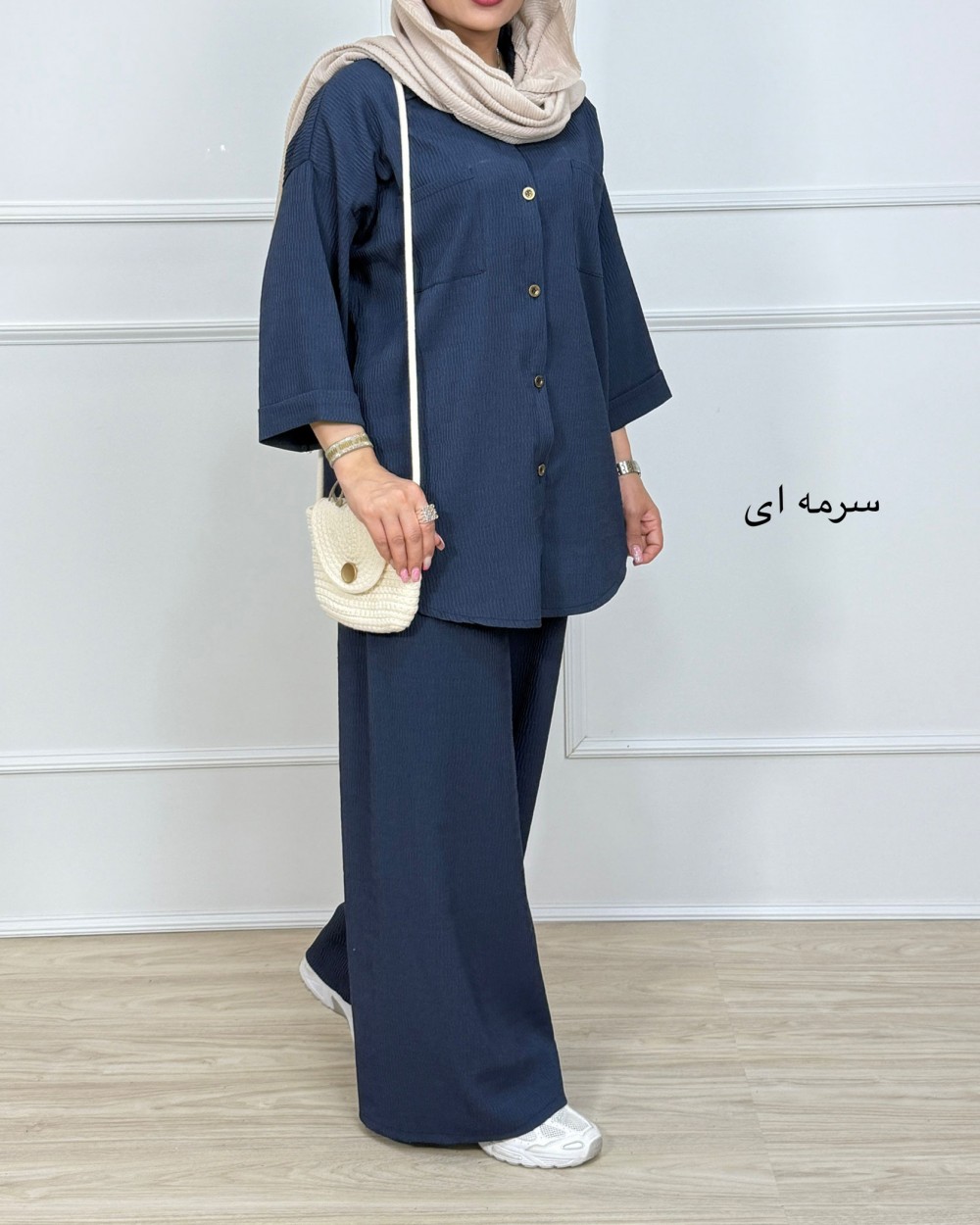 ست دلاویز _ کد 1223 ( ست مانتو و شلوار زنانه )