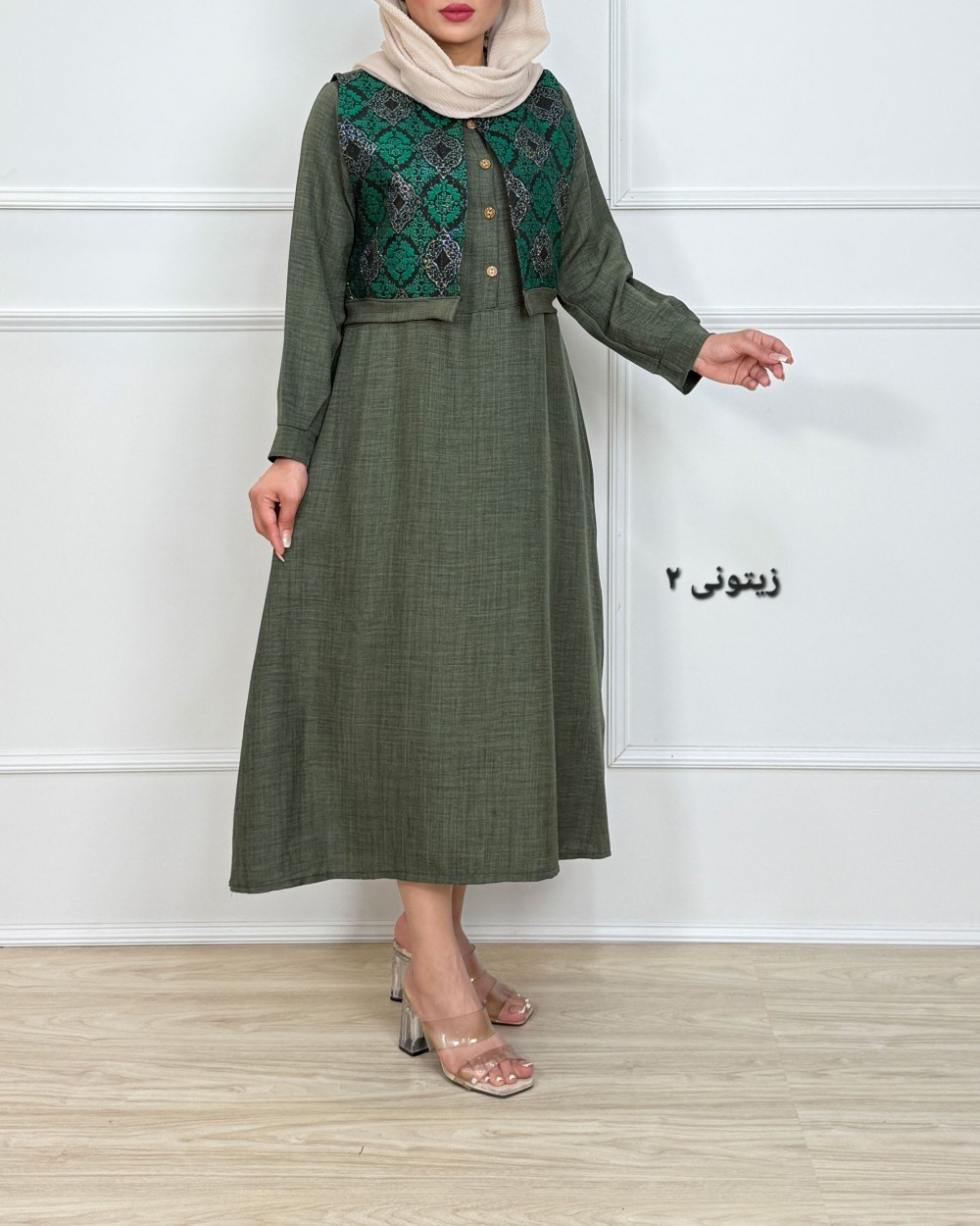ست گلمهر ( ست وست و پیراهن سوزندوزی ) کد 1255