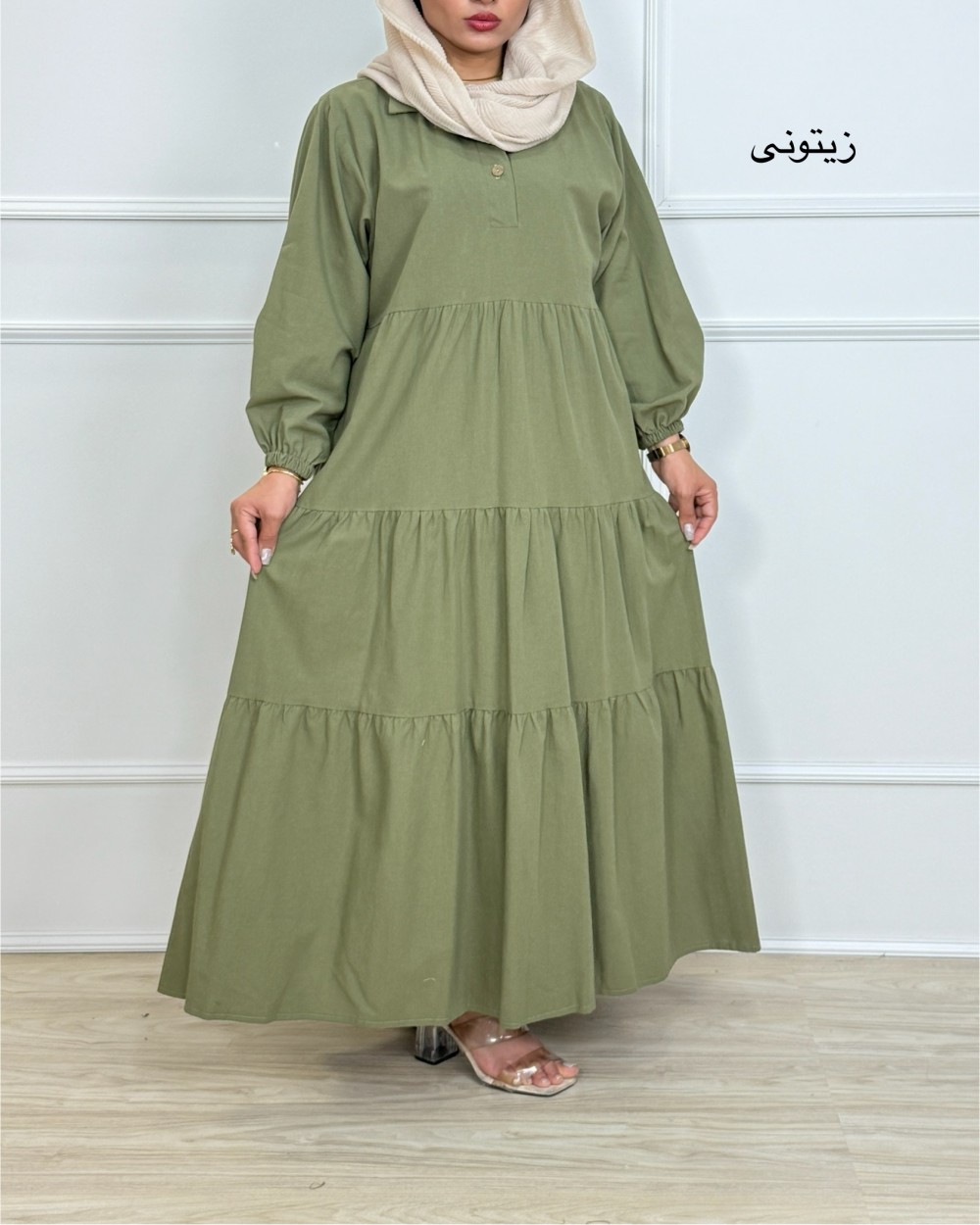 پیراهن لینن صحرا _ کد محصول 1335