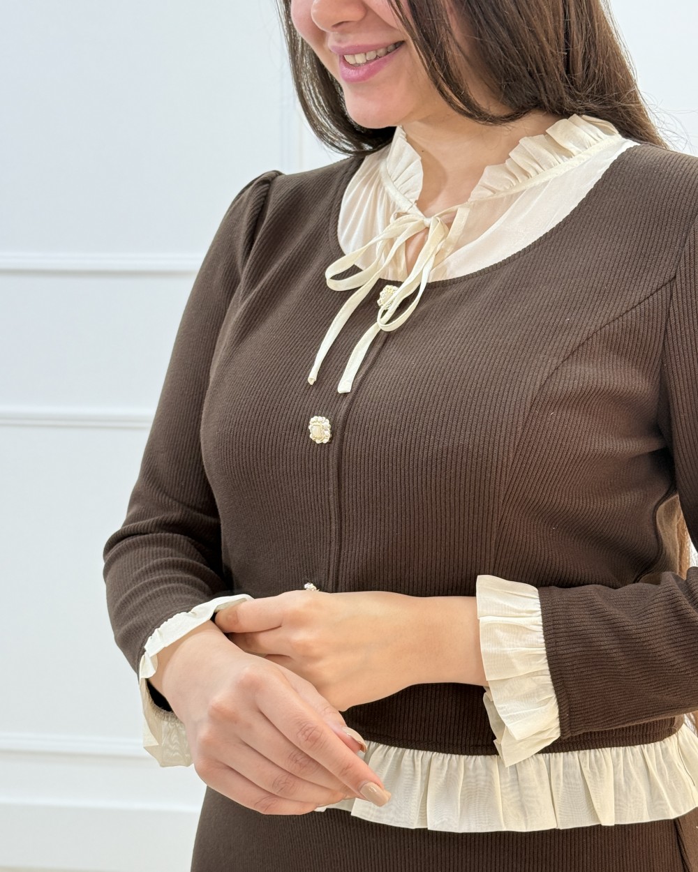 ست شومیز دامن ملورین- کد محصول 1468