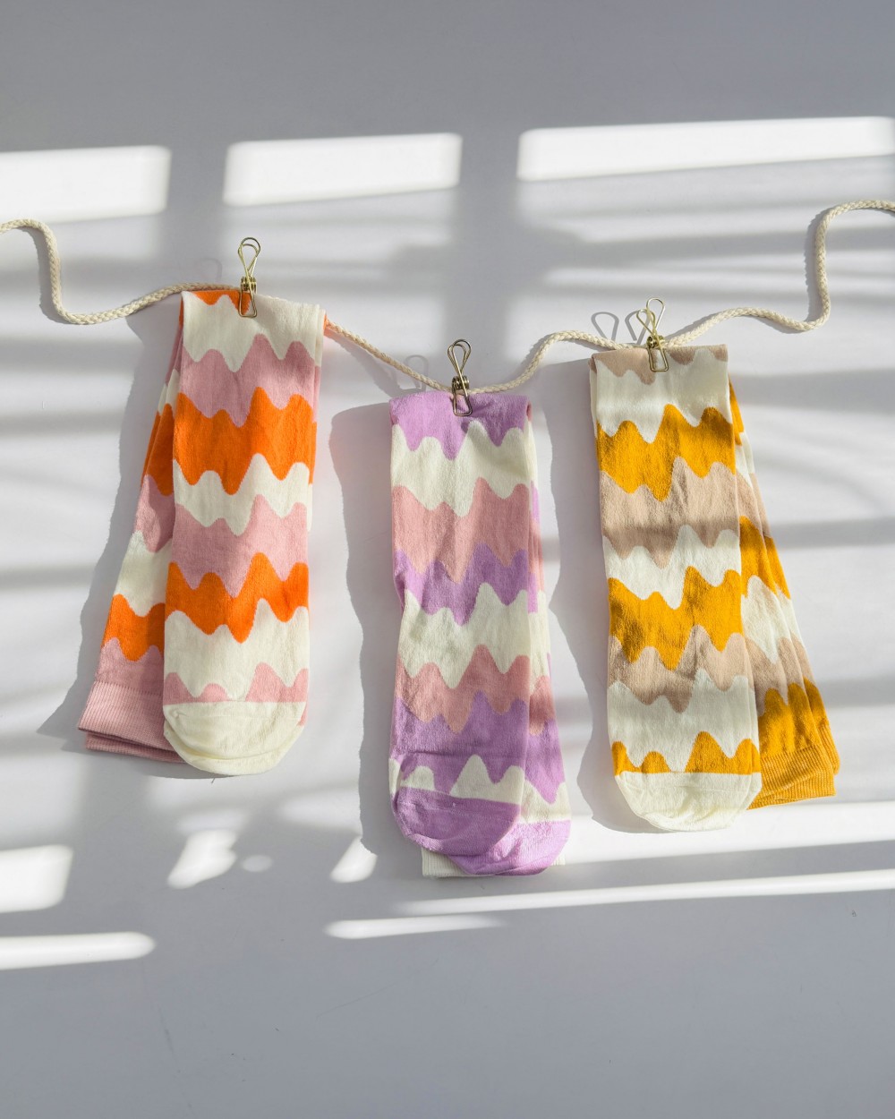 جوراب ساق بلند موج- کد محصول 1064