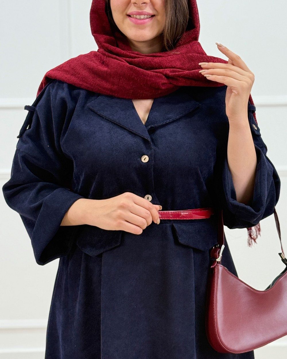 پیراهن پرواز همراه با کمربند کد محصول 1476