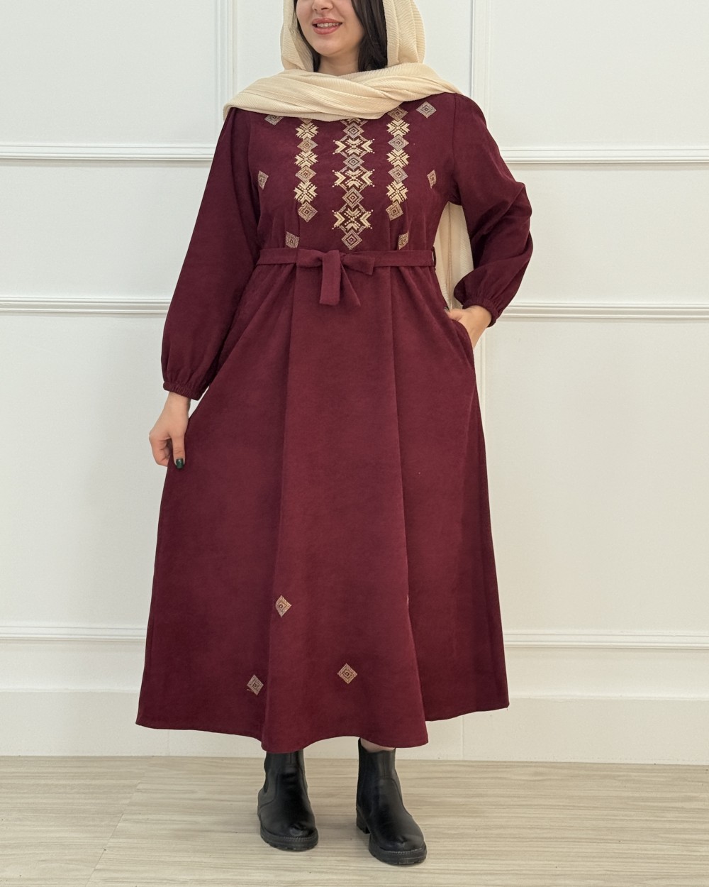 پیراهن مانتویی کتایون کد محصول 1434