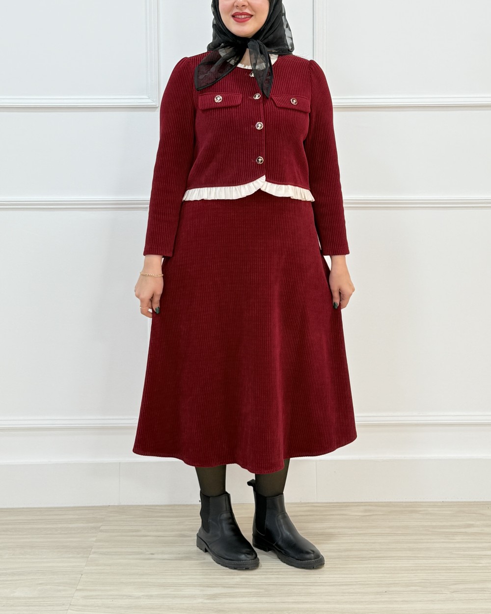 ست کت و دامن یاقوت کد محصول 1501