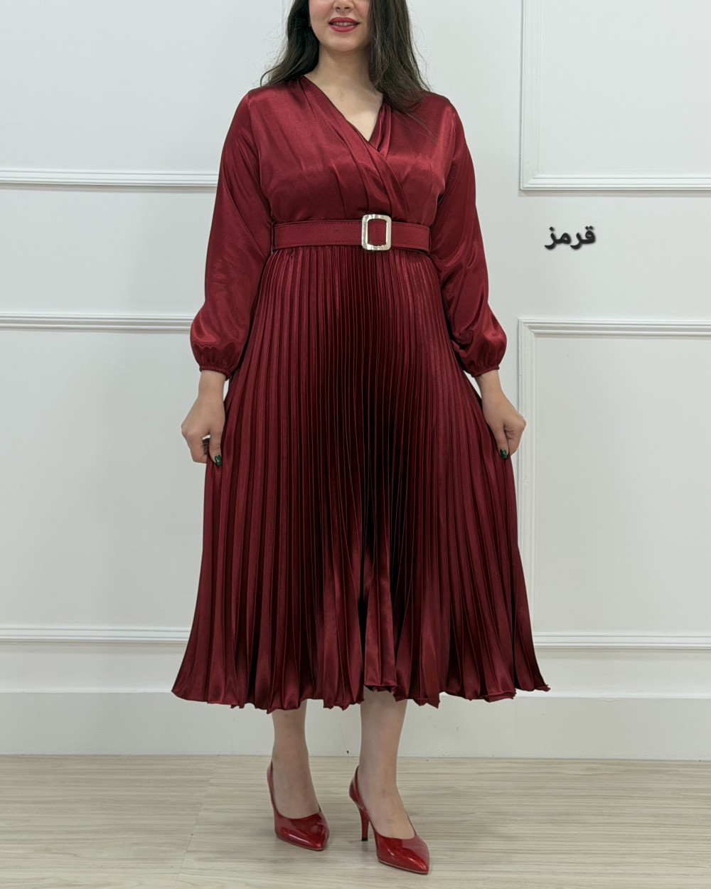 پیراهن ساتین یلدایی کد محصول 934