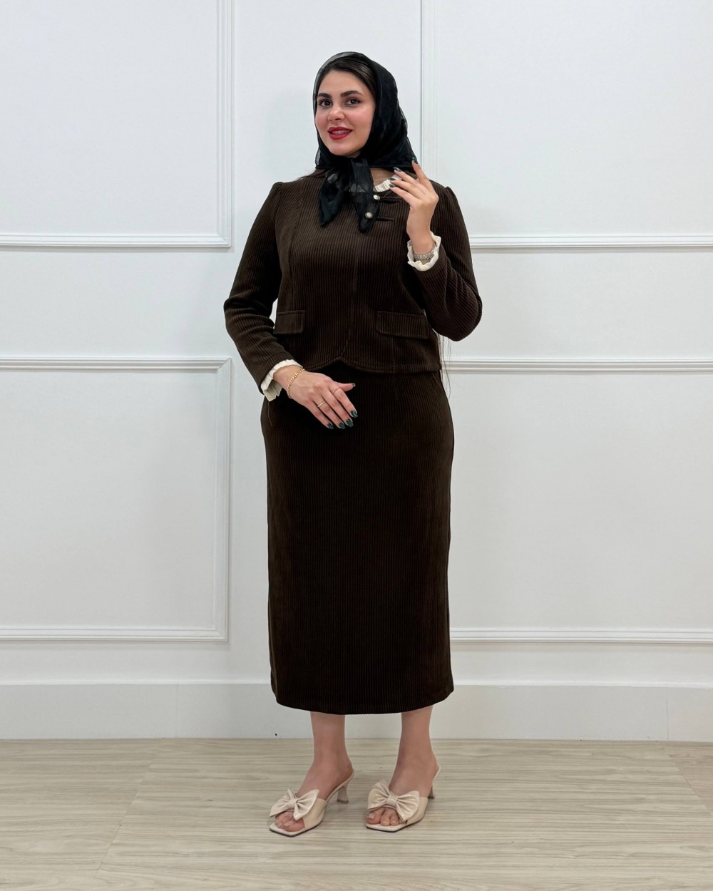 ست کت و دامن یاقوت کد محصول 1501