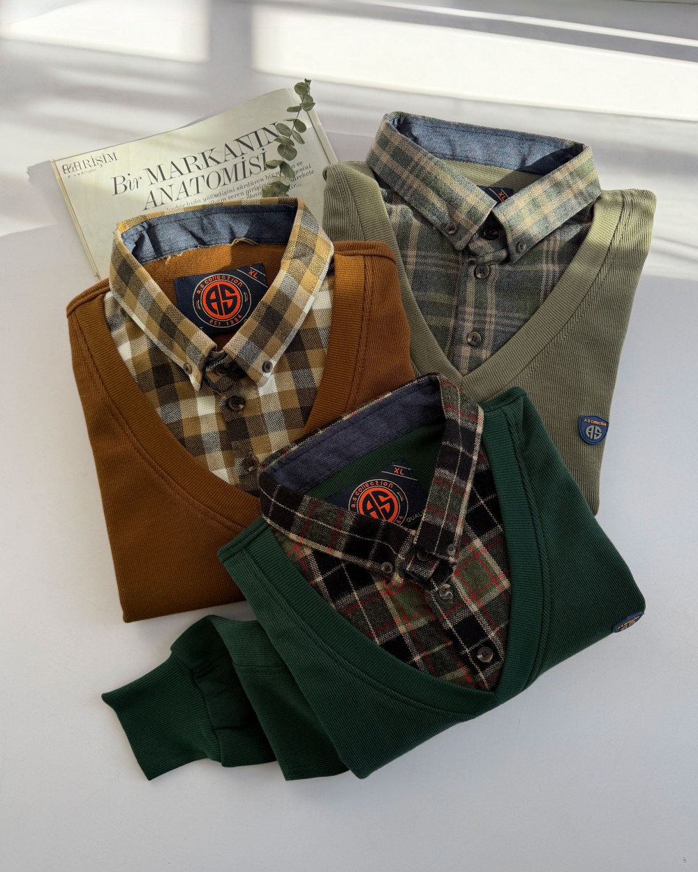 دورس یقه چهارخانه پرهان کد محصول 1016