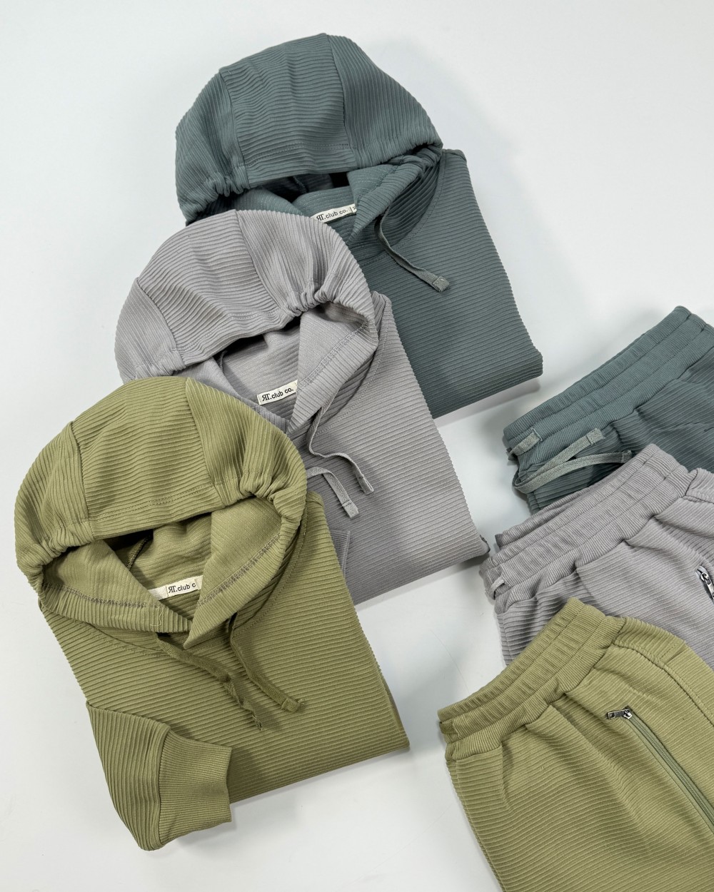 ست هودی و شلوار کرکره ای- کد محصول 1523