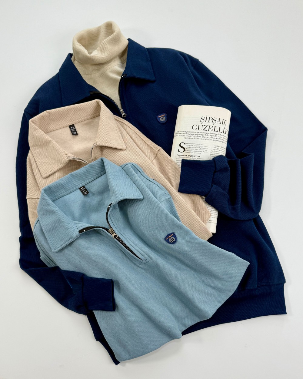 بلوز کبریتی نیم زیپ کد محصول 1538