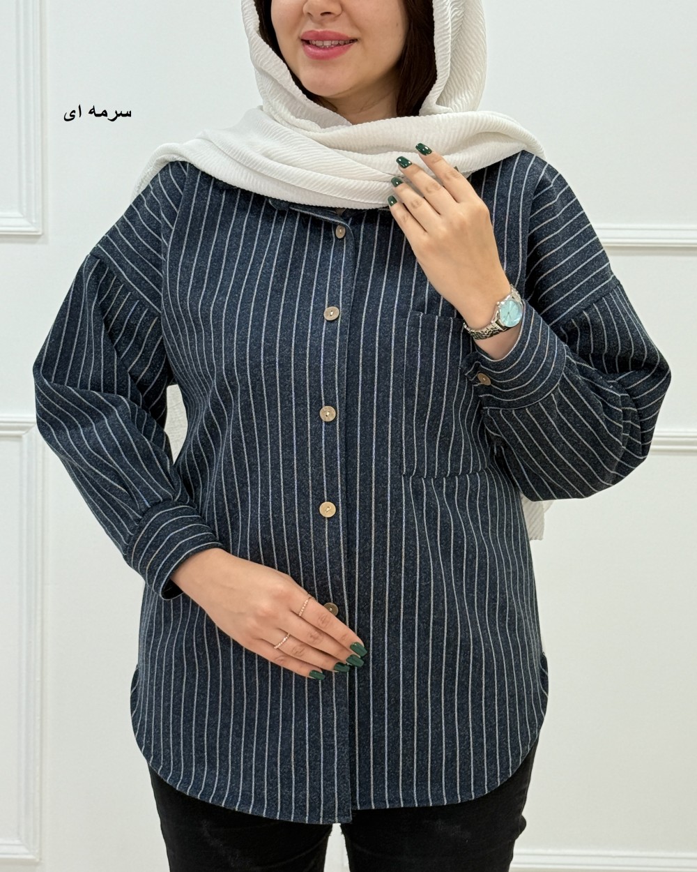 مانتو فوتر راه راه کد محصول 1532