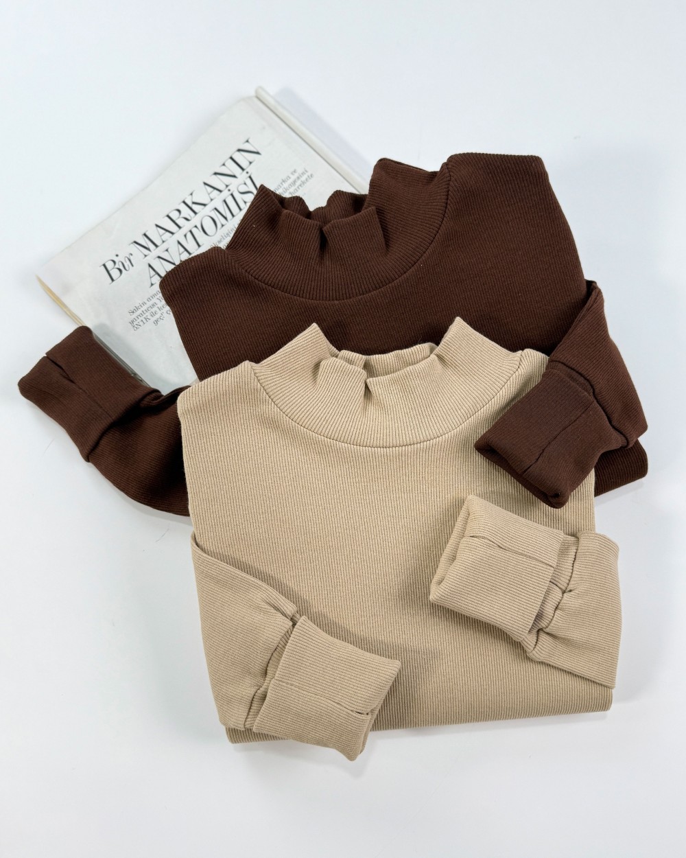 بلوز کبریتی آرام ( یقه گرد آستین بلند ) کد محصول 1574