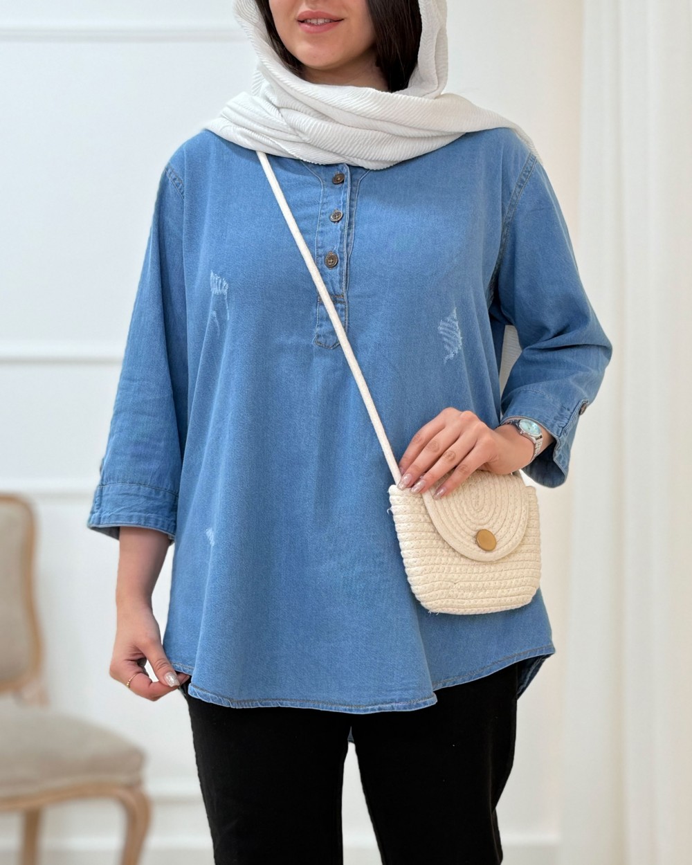 تونیک جین نیکان (مانتو جین)  کد محصول 1583