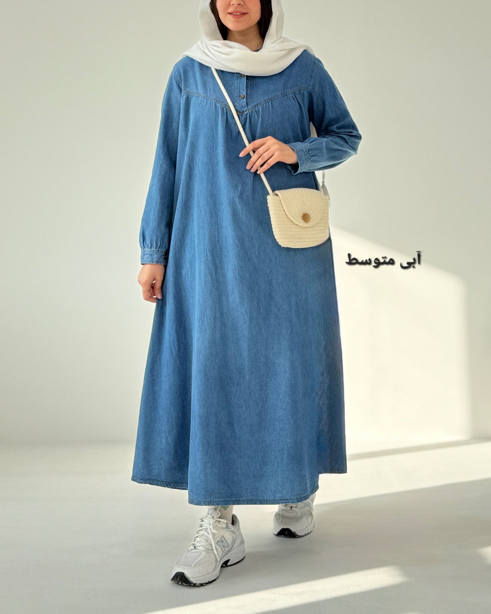 پیراهن مانتویی جین شیدخت کد محصول 1410