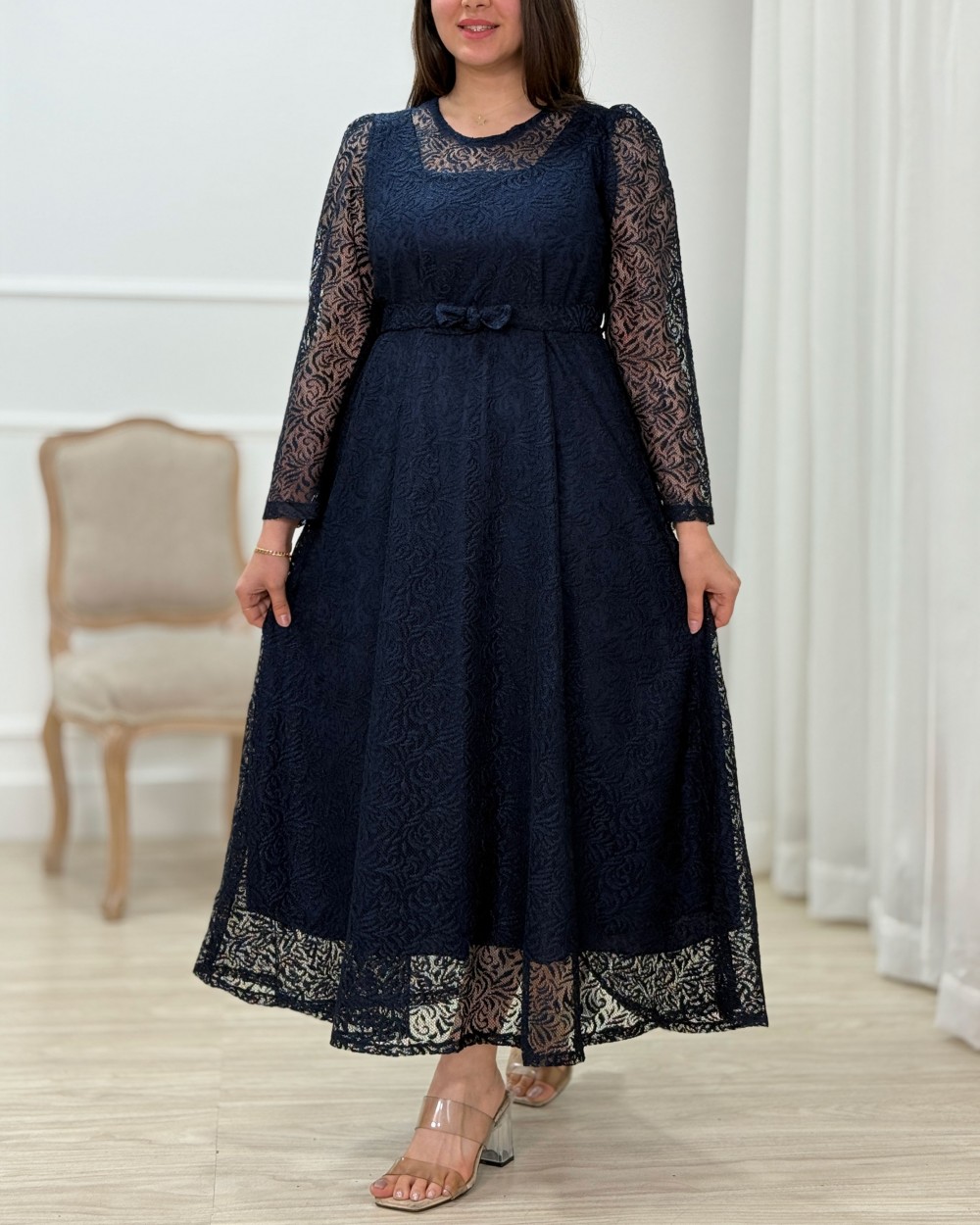 پیراهن دانتل هیما کد محصول 1594