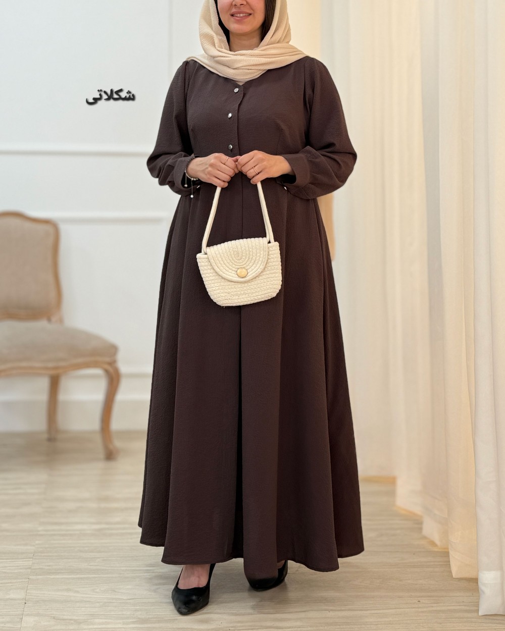 پیراهن مانتویی گلوریا کد محصول 1595