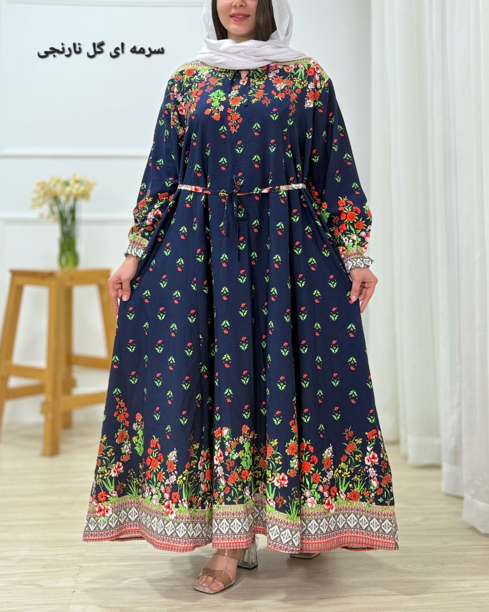 پیراهن ساحلی نخی آنیا ( طوبا نخی )  کد محصول 1596