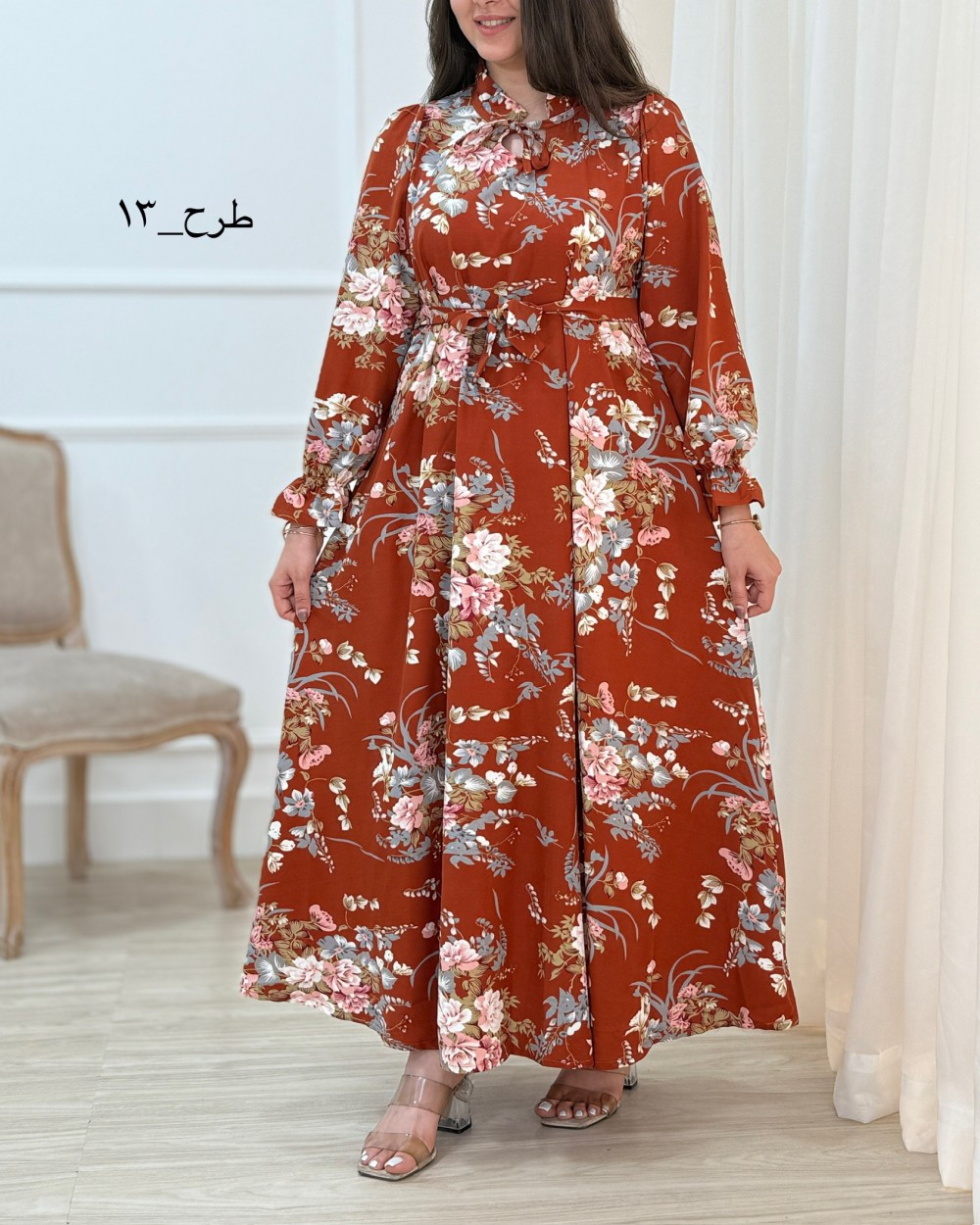 پیراهن بلند زنانه ولگا کد محصول 1690
