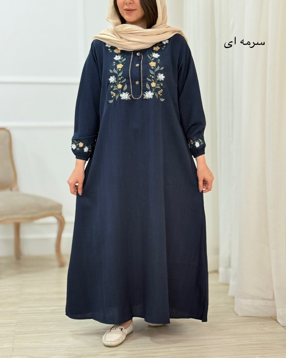 پیراهن مانتویی پرستش کد محصول 1697