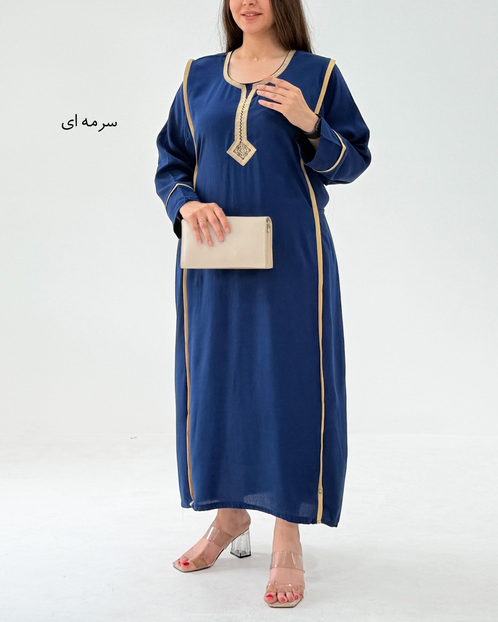 پیراهن مانتویی نیکا - کد 1853